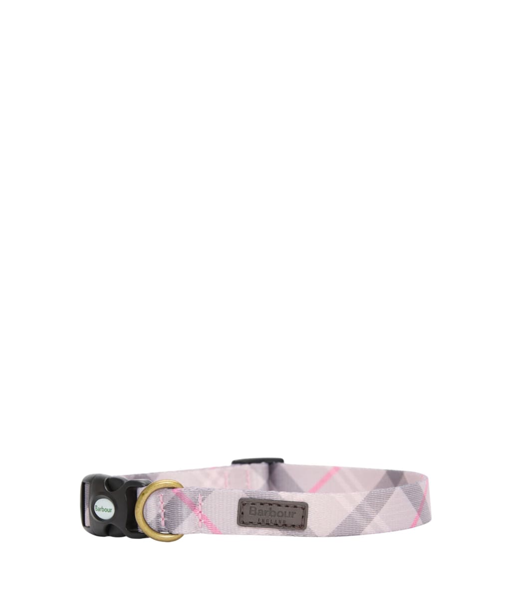 Barbour Tartan Printed Dog Collar - Pink Tartan