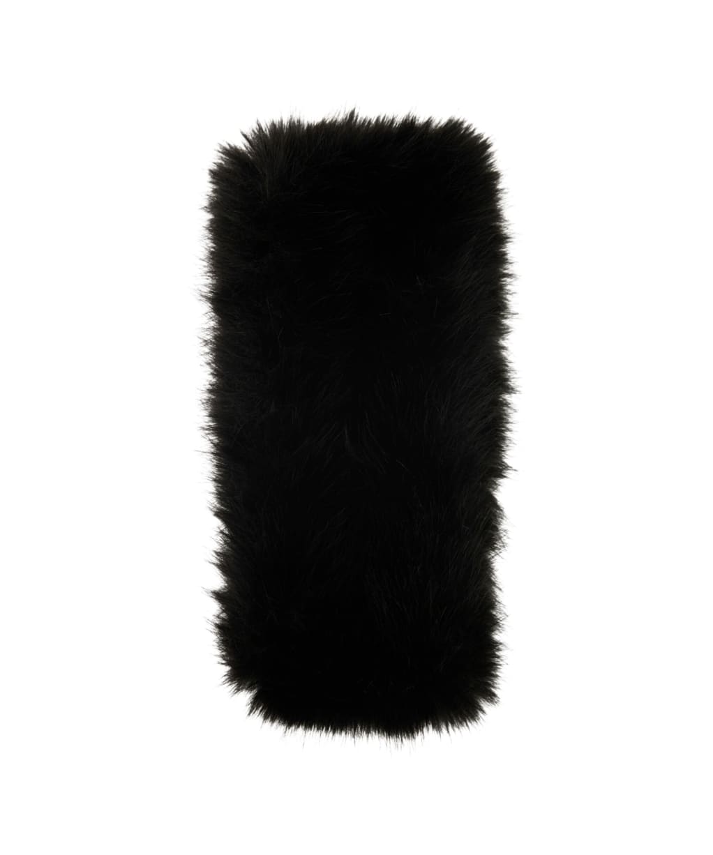 Women's Barbour International Cyrus Faux Fur Headband - Black