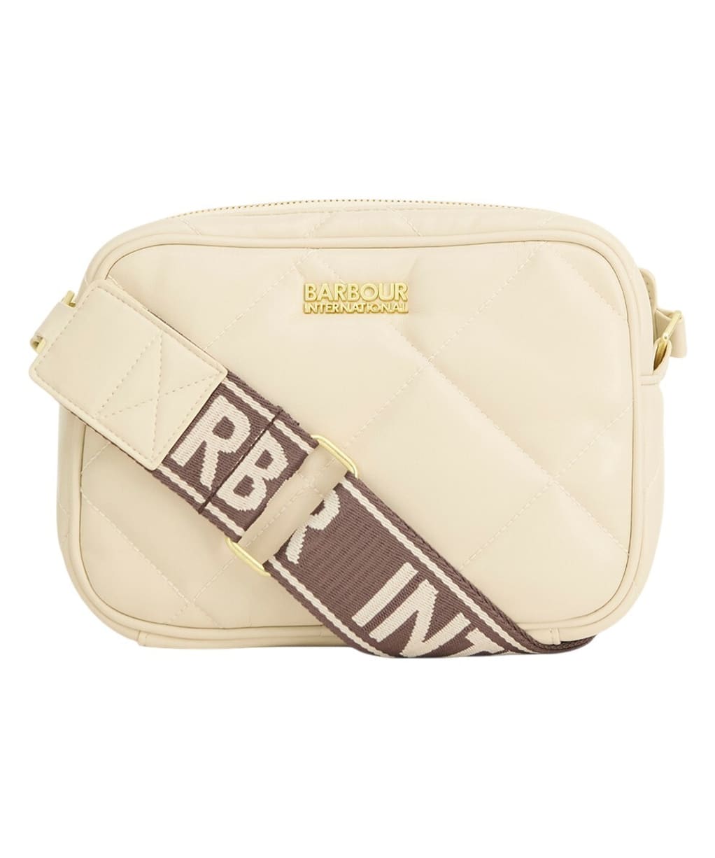 Women's Barbour International Soft Quilt Sloan Crossbody Bag - Moonbeam