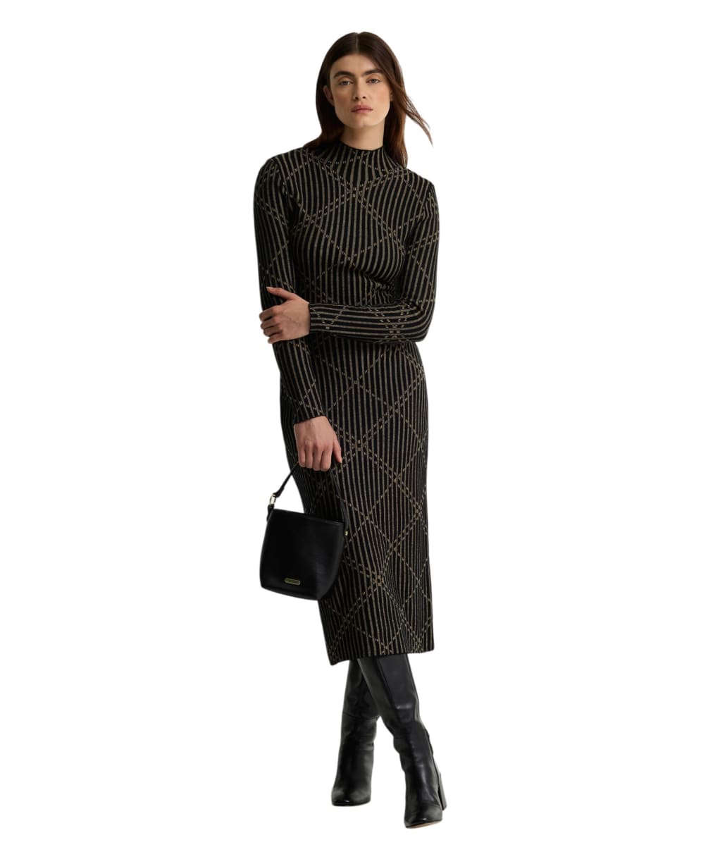Women's Barbour Adina Knitted Dress - Black Multi