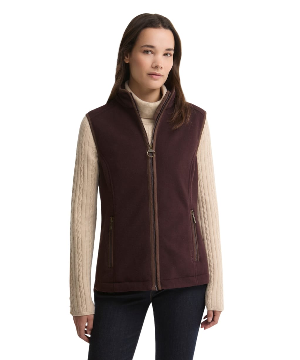 Women's Barbour Country Colton Fleece Gilet - Fig