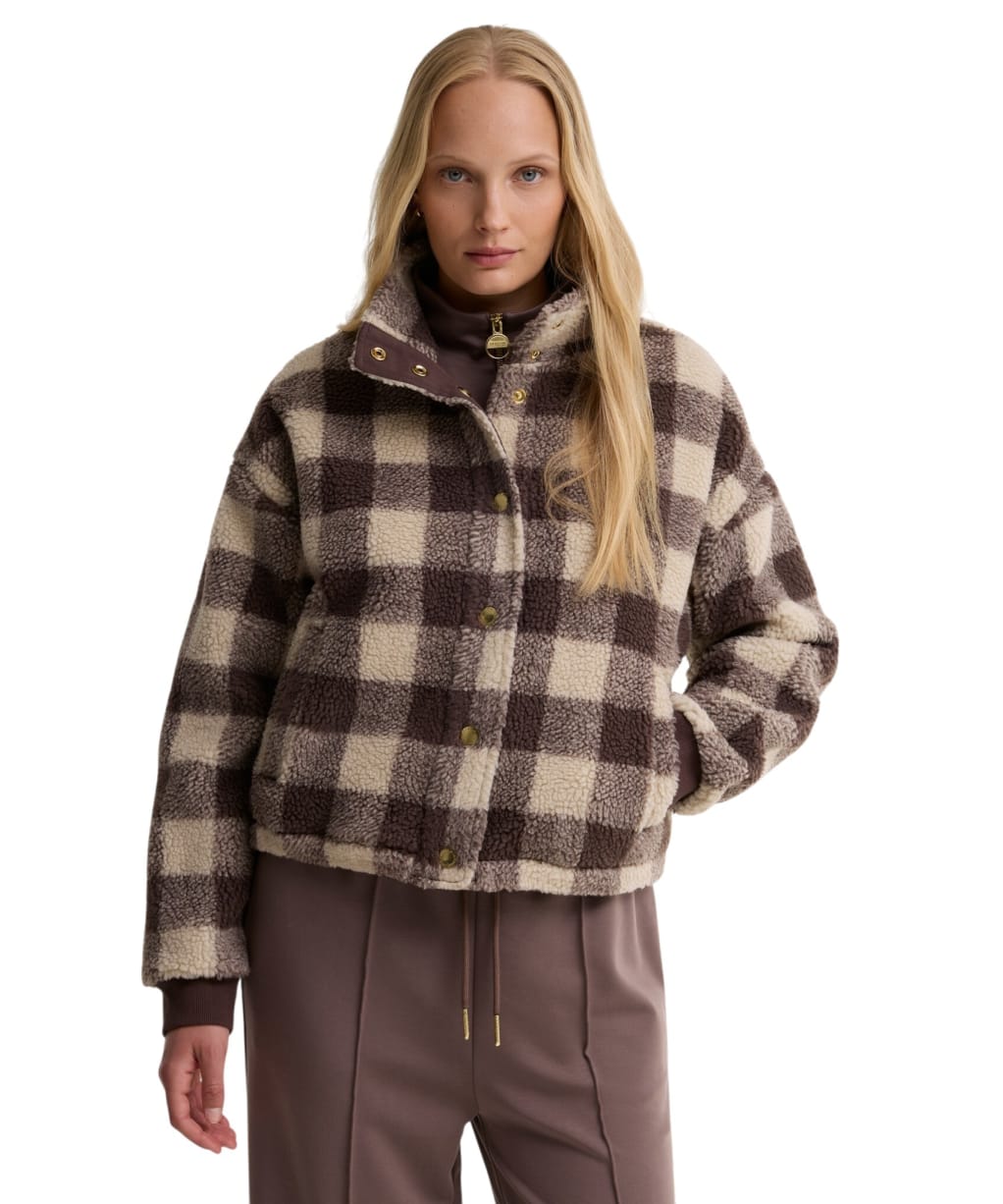 Women's Barbour International Amaya Fleece - Truffle Multi