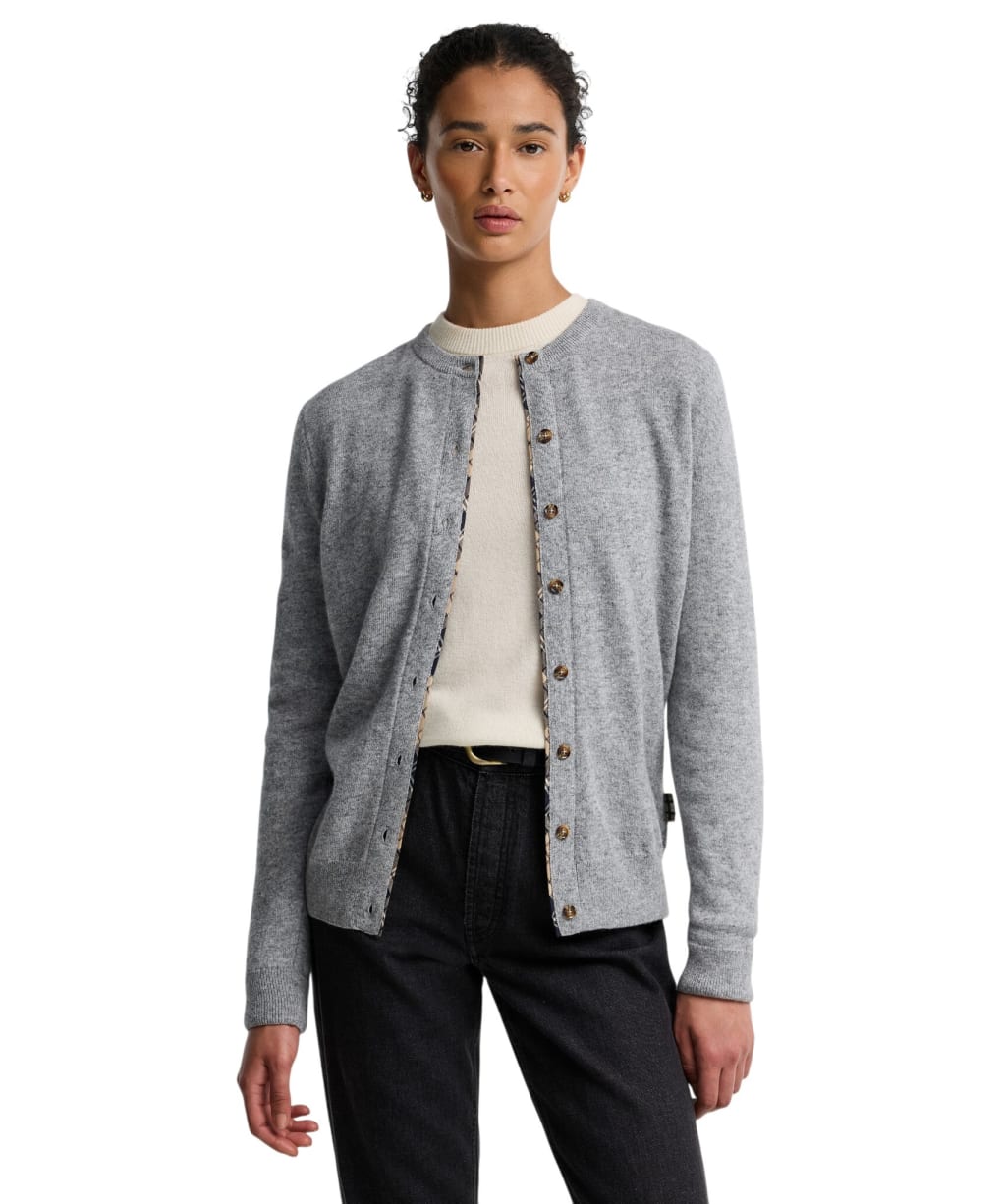 Women’s Barbour Pendle Cardigan - GREY MARL/BIRCHW