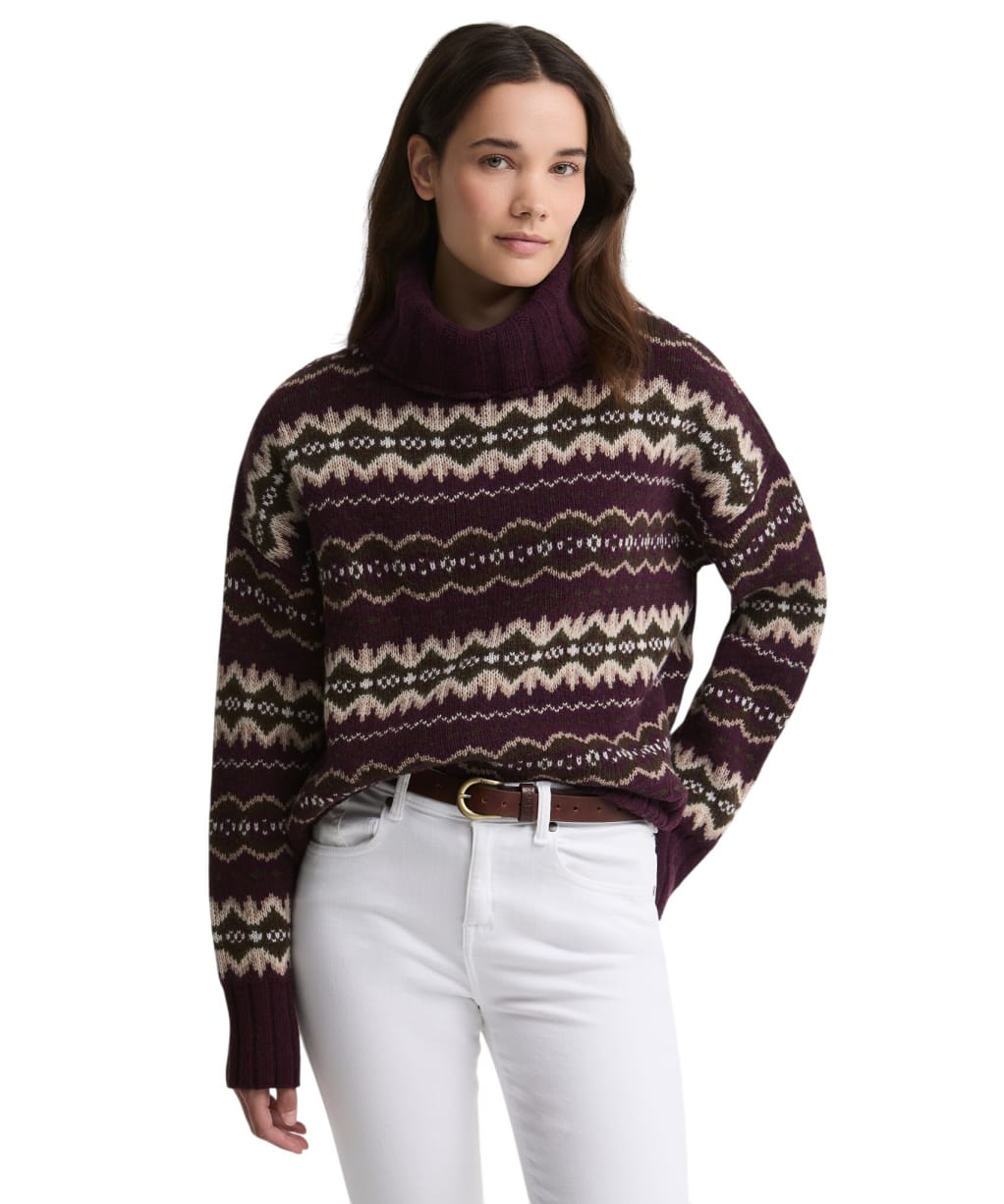 Women's Barbour Helen Knitted Jumper - FIG MULTI