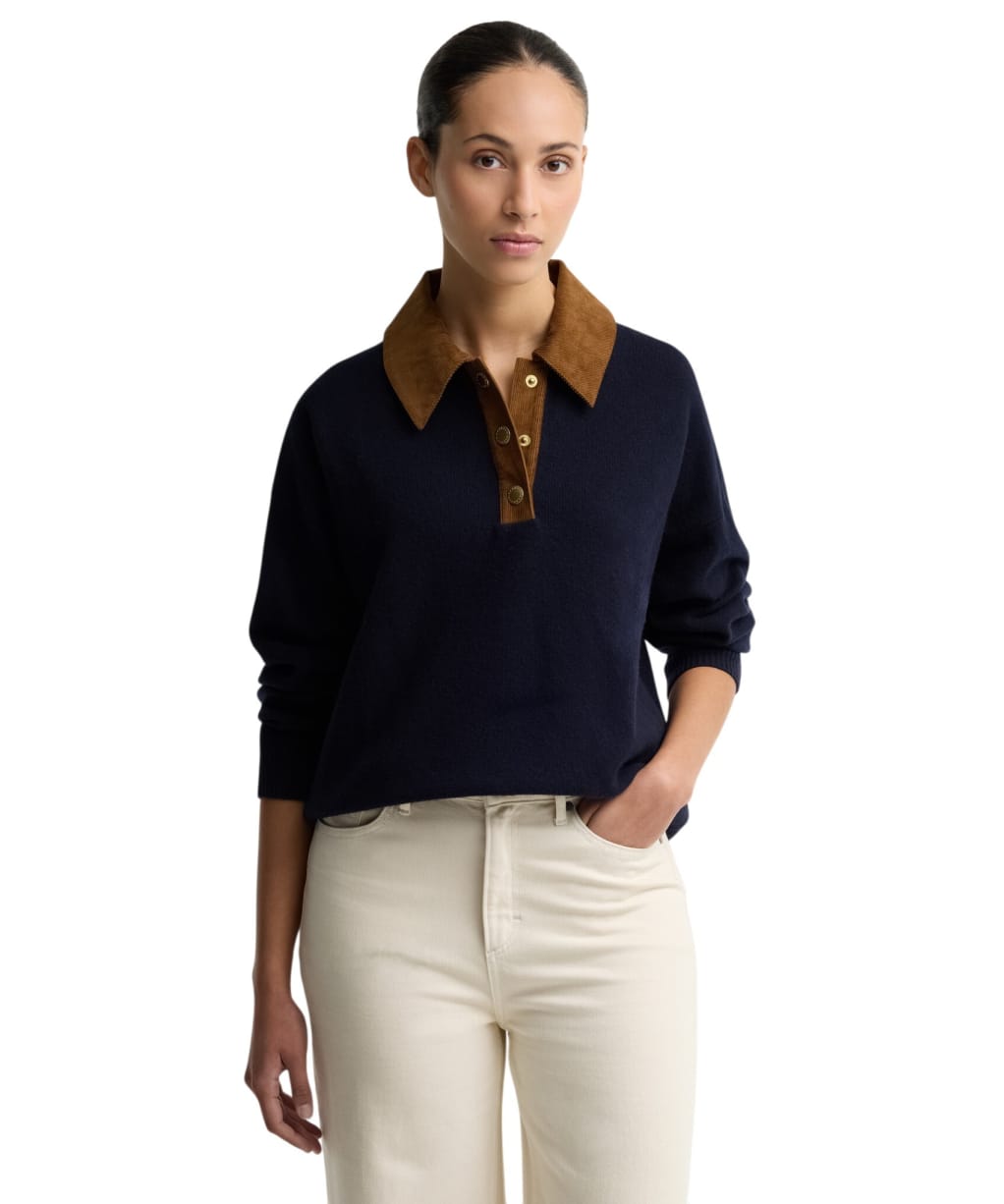 Women's Barbour Ravenshill Knitted Jumper - Navy