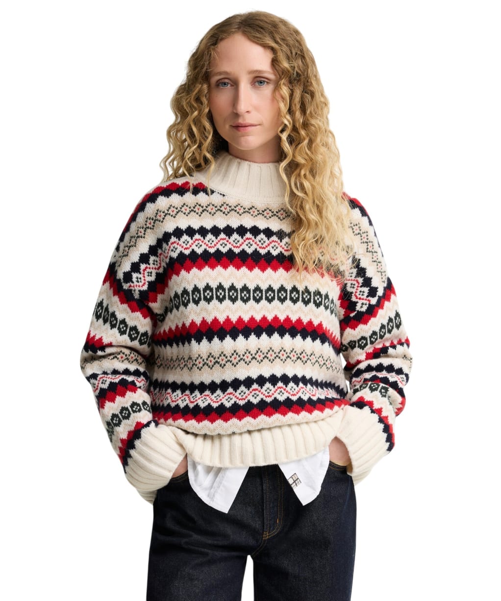 Women's Barbour Aspen Knitted Jumper - Cloud Multi