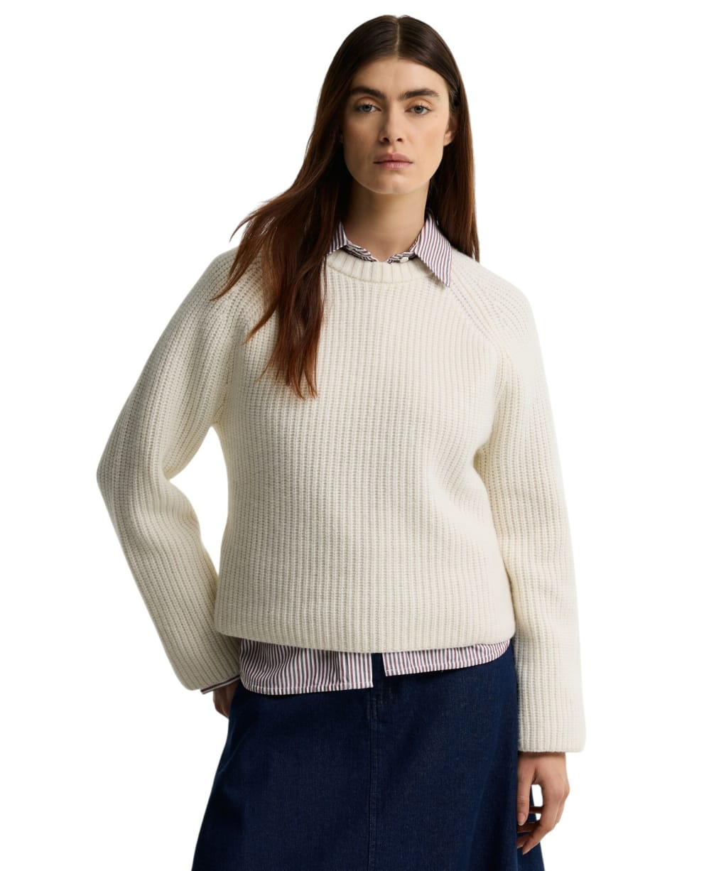 Women's Barbour Renata Knitted Jumper - Cloud