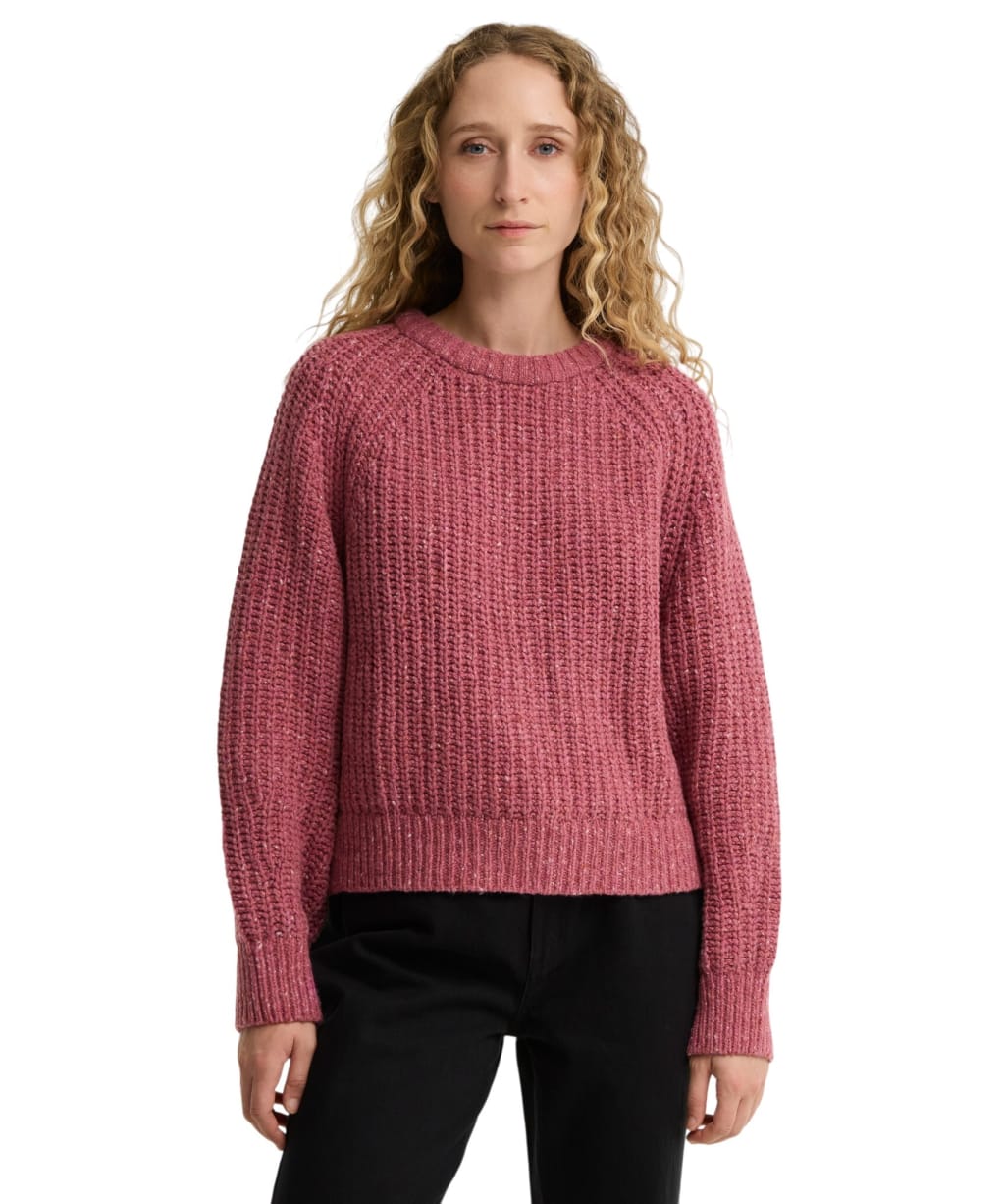 Women's Barbour Alderney Fleck Knitted Jumper - Tea Rose