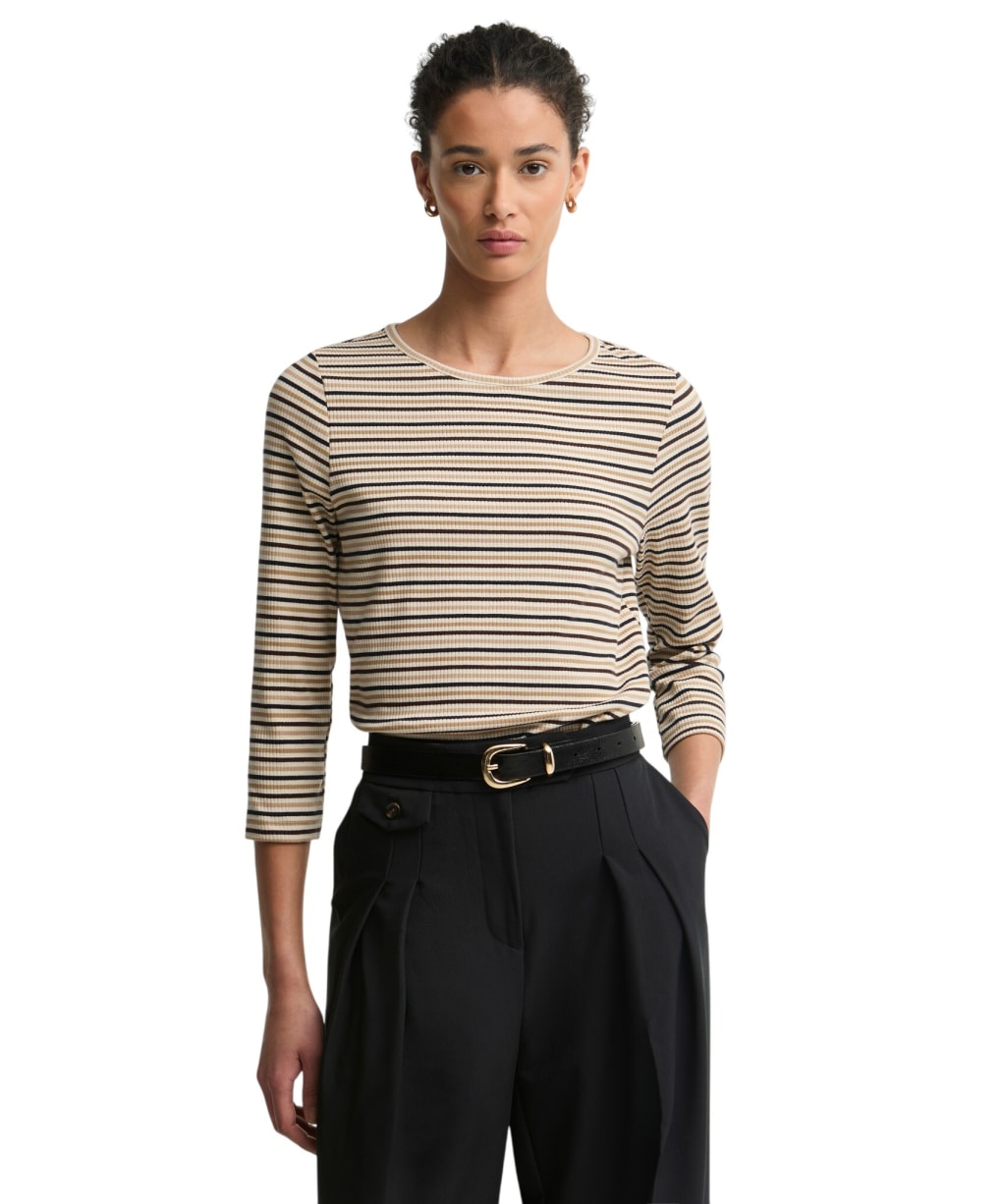 Women's Barbour Wynn Striped Top - Birchwood Stripe