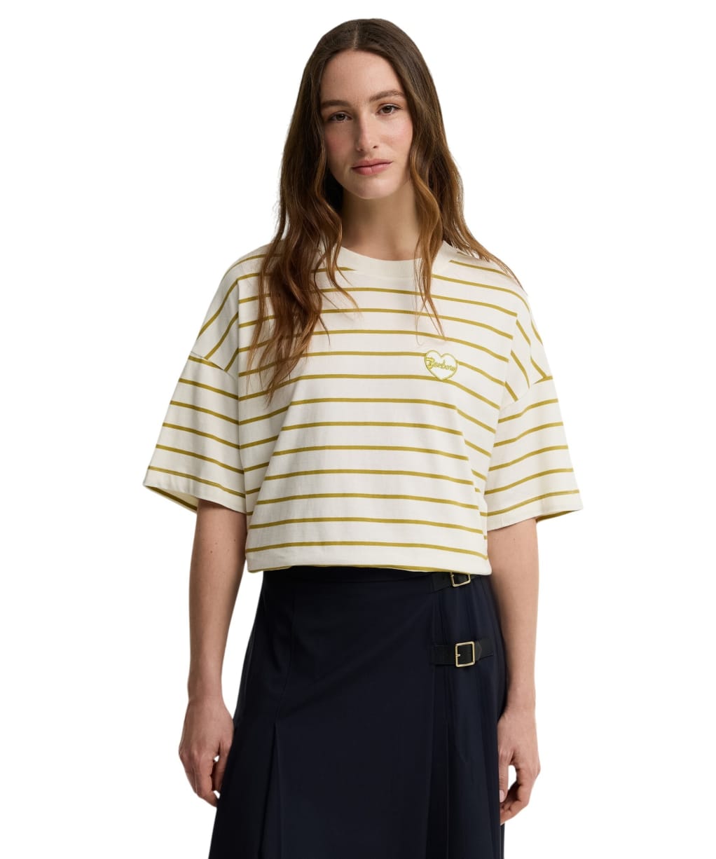 Women's Barbour Ambleside Striped Top - CLOUD/PEAR