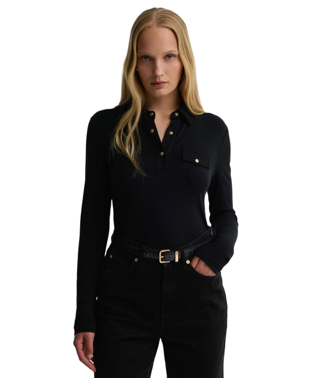 Women's Barbour International Ramona Top - Black
