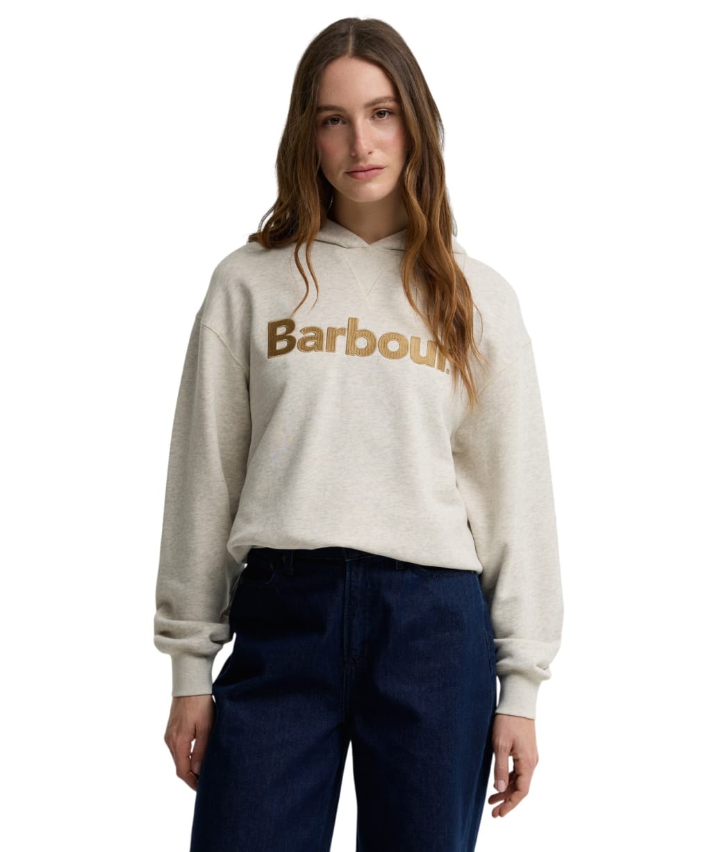 Women's Barbour Hartland Hoodie - CLOUD MARL/WARM