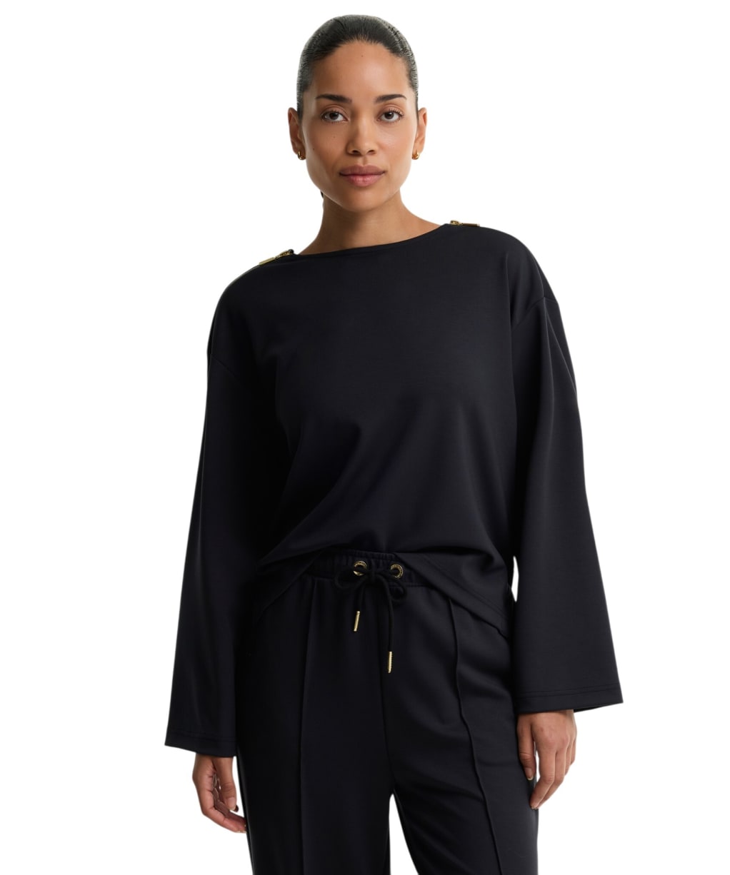 Women's Barbour International Kenna Sweatshirt - Black