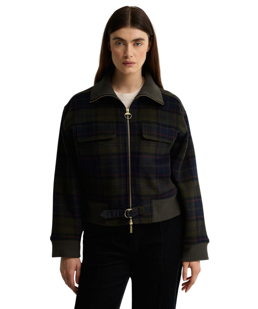 Women's Barbour Ivybridge Overshirt - Shadow Classic Tartan