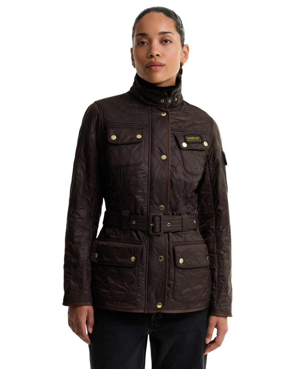Women's Barbour International Polarquilt Jacket - Truffle