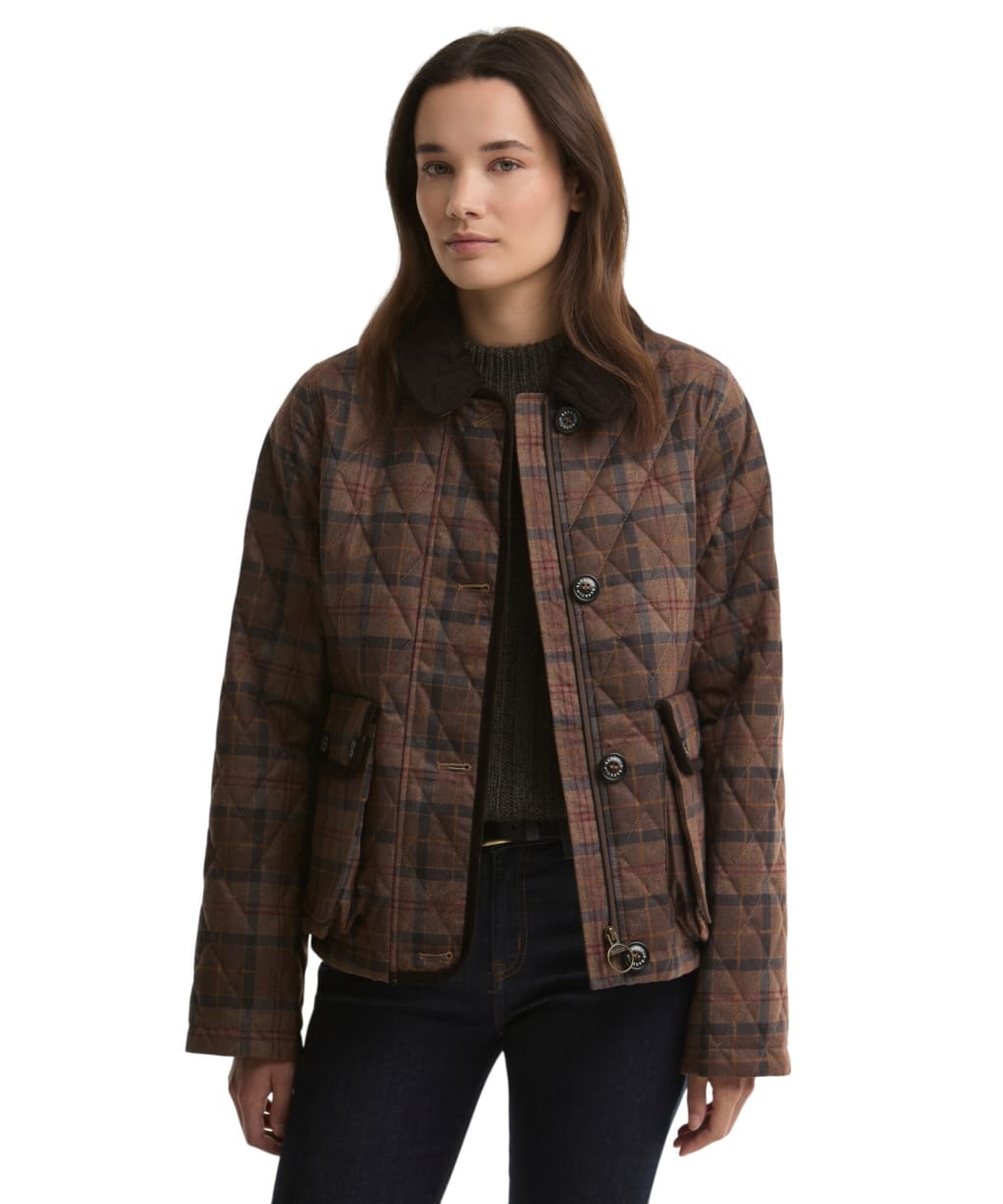 Women's Barbour Loudon Quilted Jacket - Muted Tartan