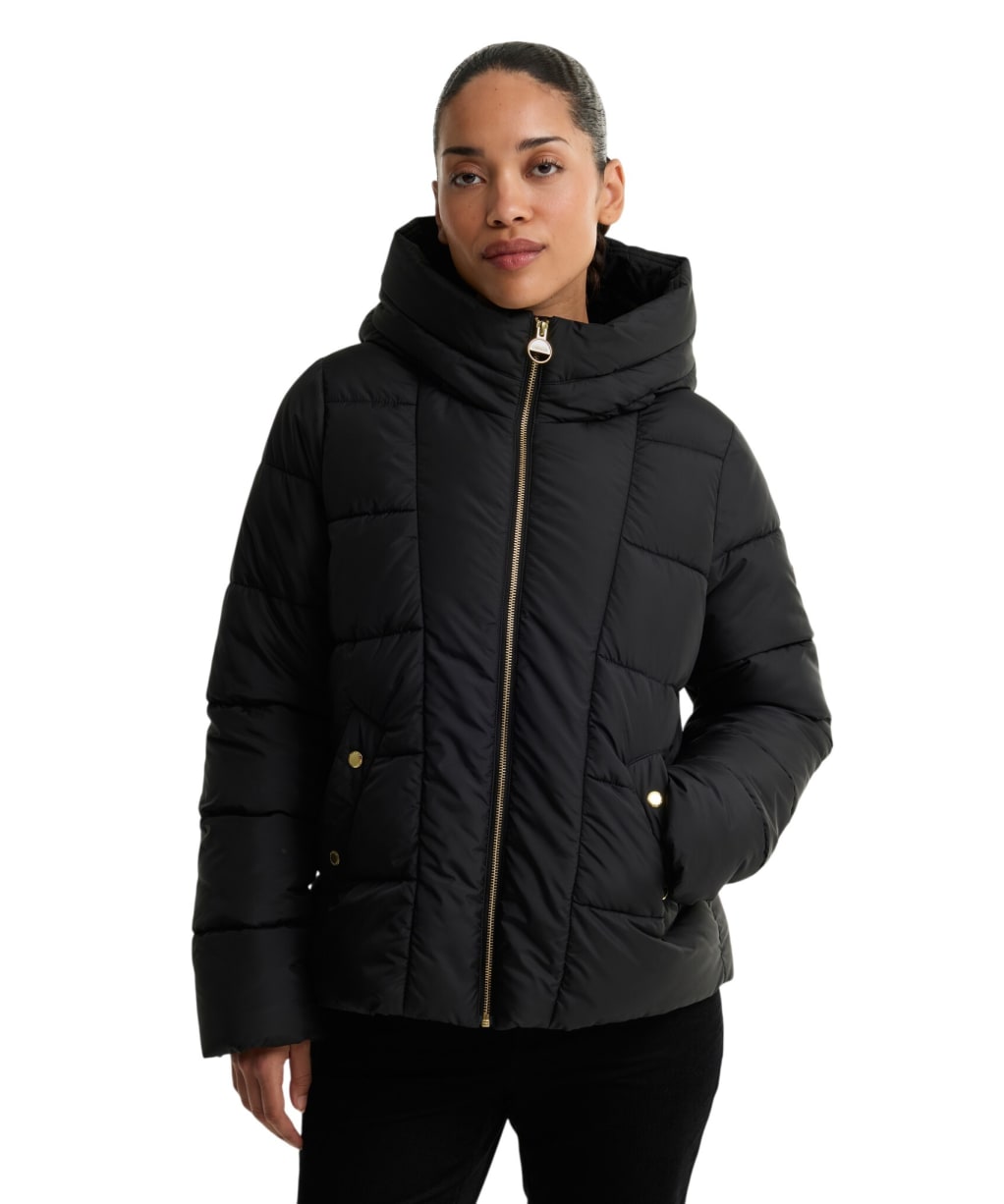 Women's Barbour International Brantley Puffer Jacket - Black