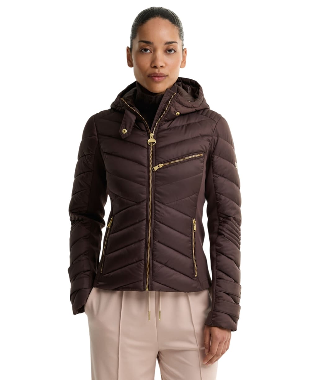 Women's Barbour International Salengro Quilted Jacket - Truffle