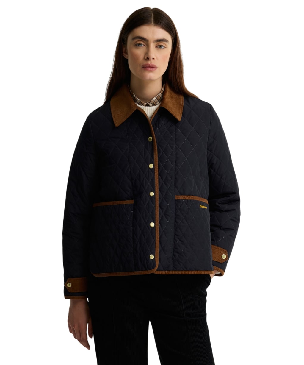 Women's Barbour Ainsdale Quilted Jacket - Dark Navy / Ancient