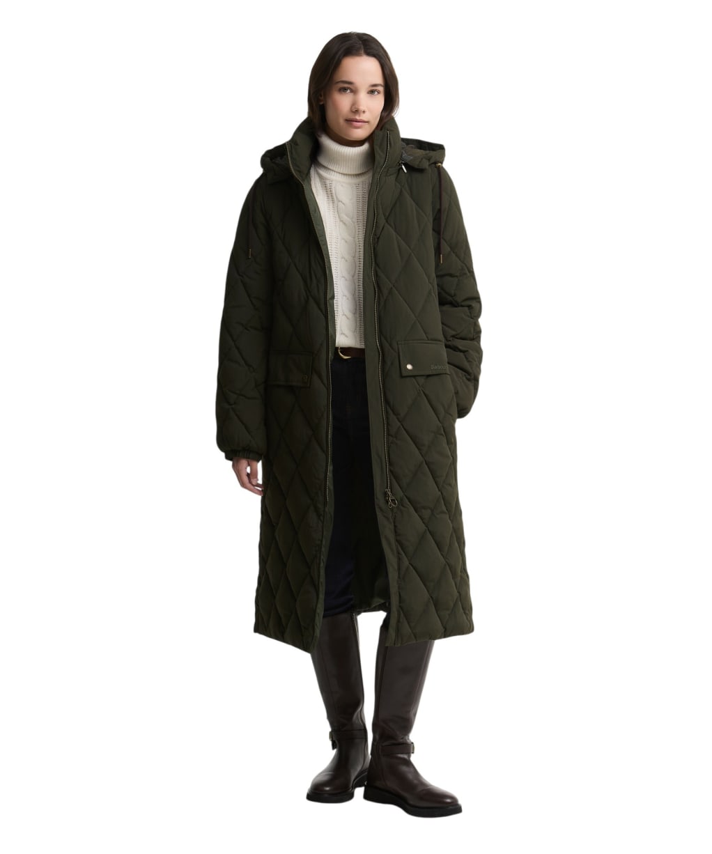 Women's Barbour Rafaella Quilted Jacket - Sage / Classic