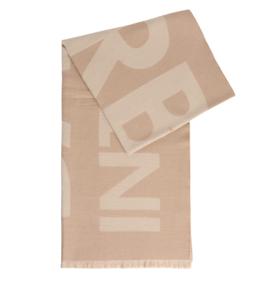 Women's Barbour International Milla Logo Scarf - Camel