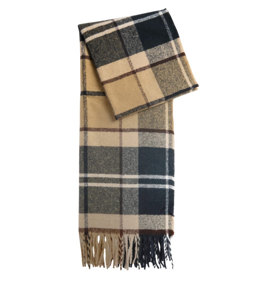 Women's Barbour Deanna Tartan Scarf - Birchwood Dress Tartan