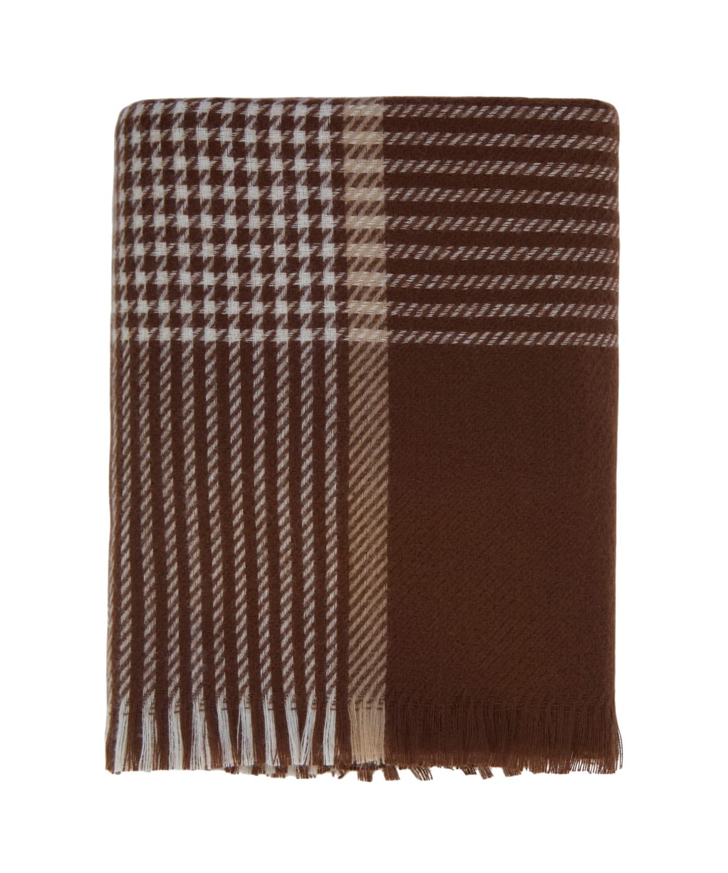 Women's Barbour Melody Scarf - BROWN/TAUPE CHE