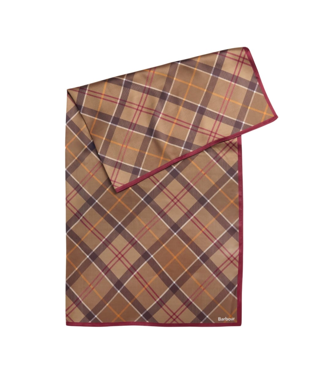 Women's Barbour Kinsale Head / Neck Scarf - Muted Tartan
