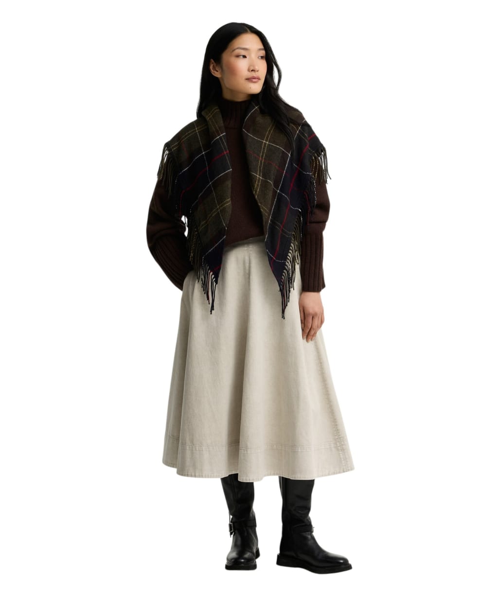 Women's Barbour Kirklees Tartan Scarf - Classic Tartan