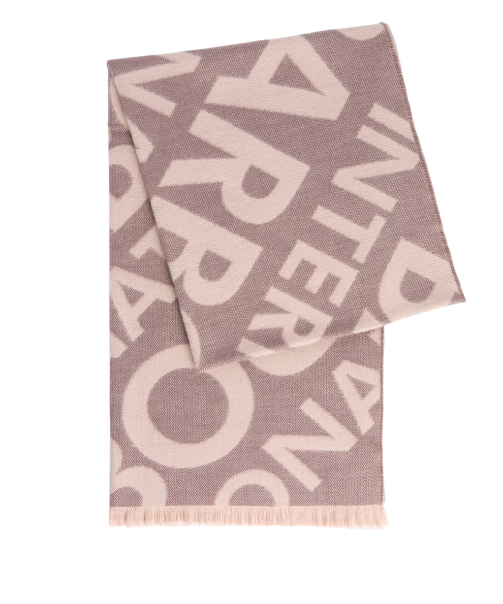 Women's Barbour International Kenna Logo Scarf - Truffle / Nutmeg