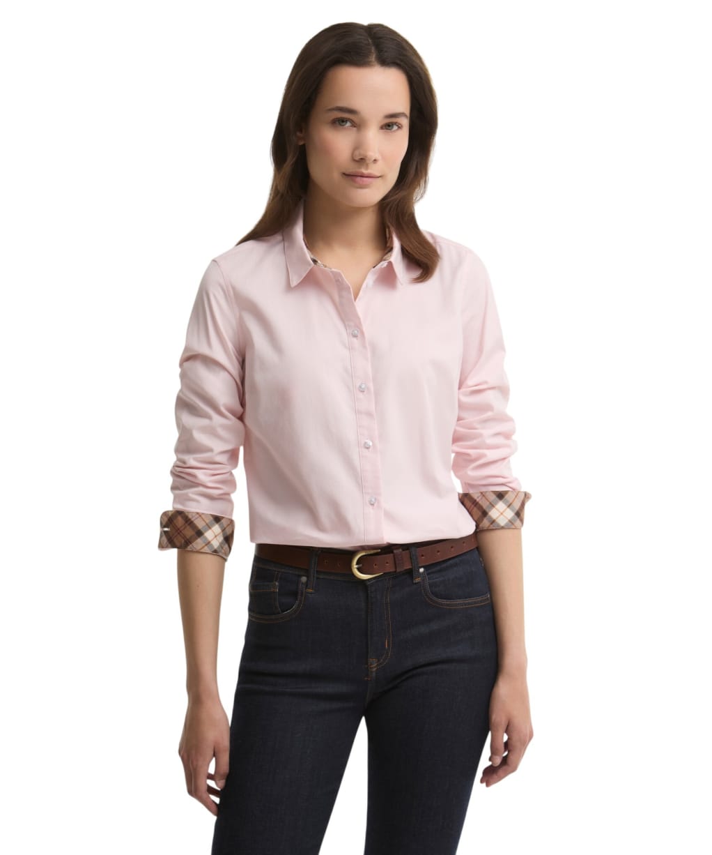 Women's Barbour Derwent Shirt - PINK/LT MUTED