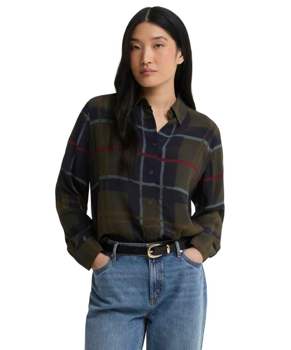 Women's Barbour Kirklees Shirt - SHADOW CLASSIC P