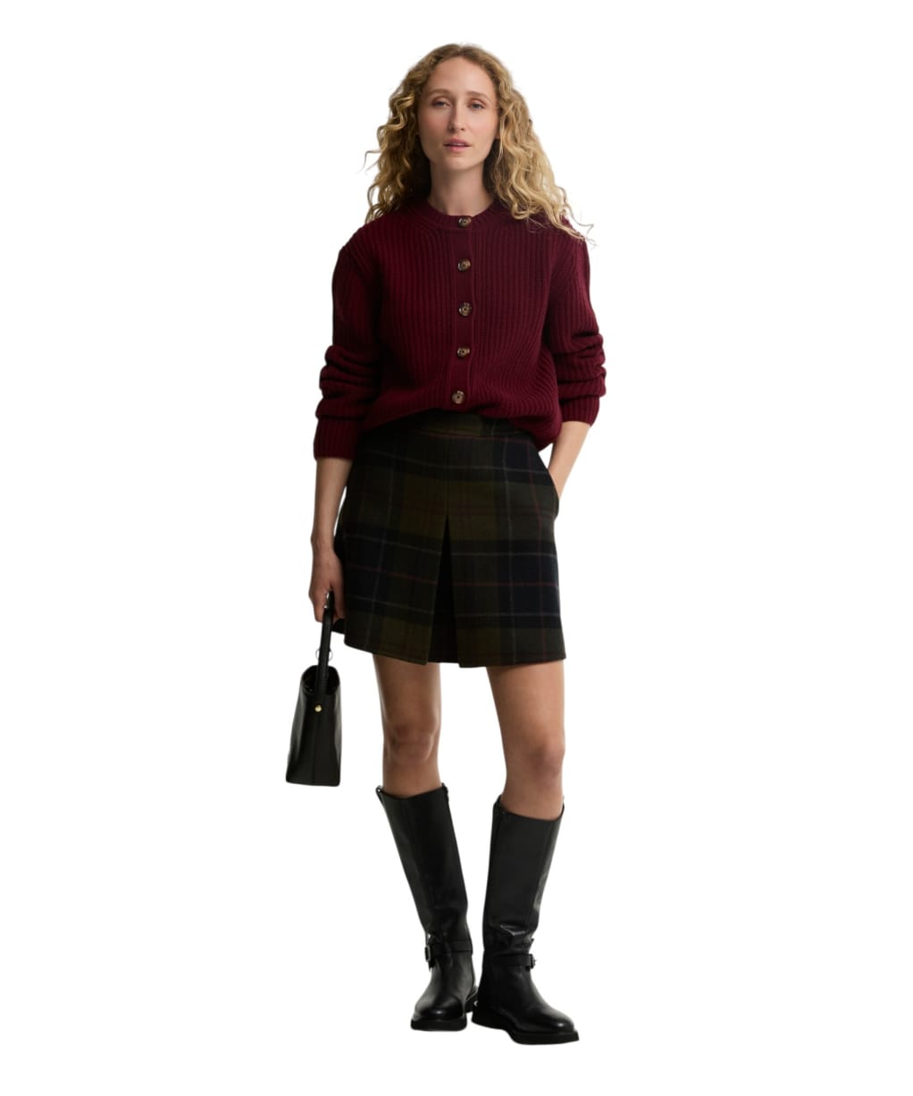 Women's Barbour Marlow Mini Skirt - Shadow Classic Tartan