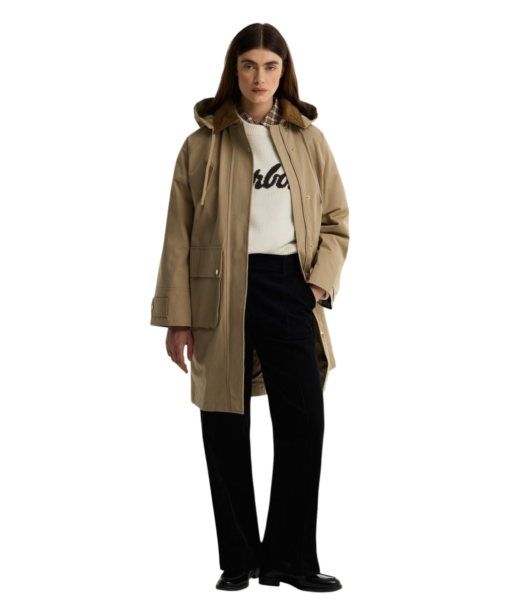 Women's Barbour Ingrim Showerproof Jacket - Light Trench / Ancient