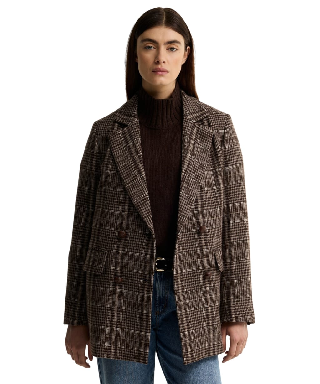 Women's Barbour Amryn Double Breasted Tailored Jacket - Prince of Wales