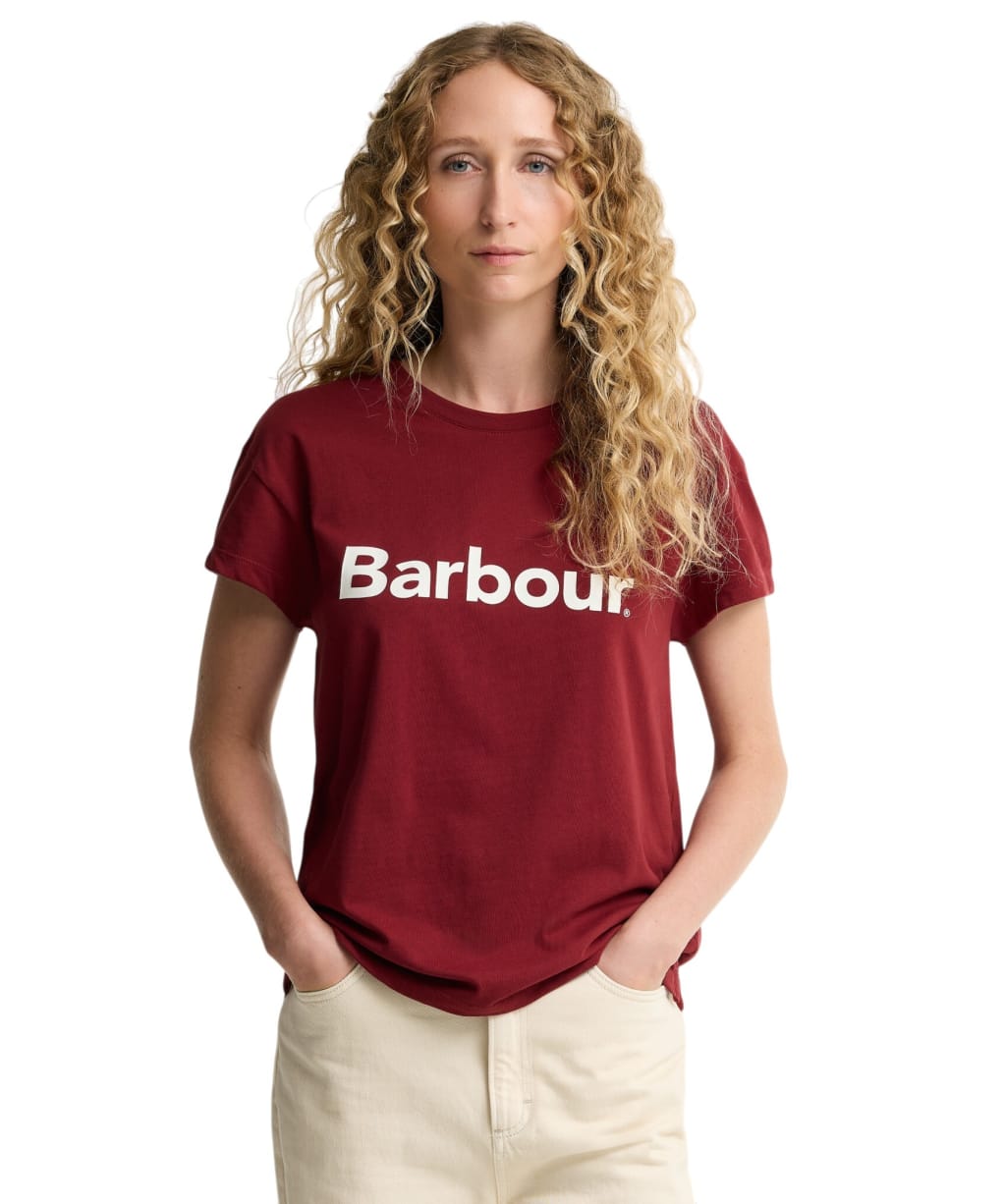 Women's Barbour Hartland T-Shirt - Cranberry Red
