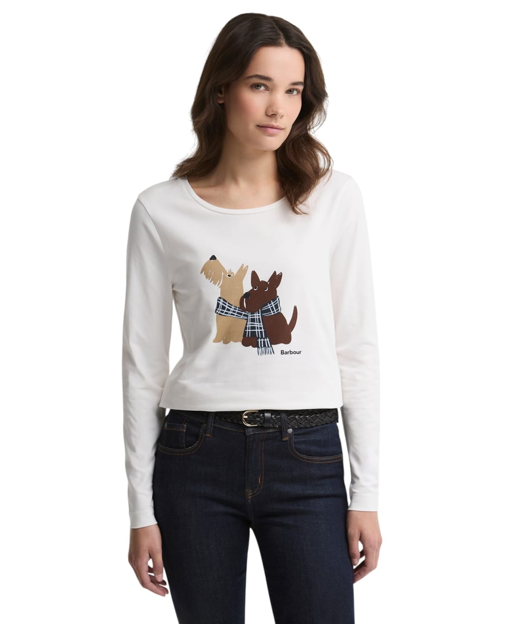 Women's Barbour Lossie Long Sleeve T-Shirt - Cloud