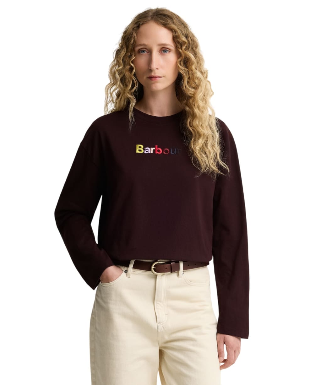 Women's Barbour Amesbury Long Sleeve T-Shirt - Fig