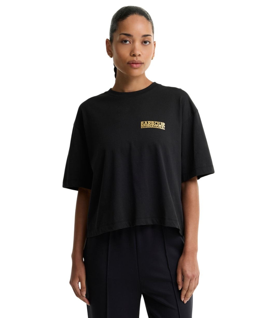 Women's Barbour International Amaya T-Shirt - Black