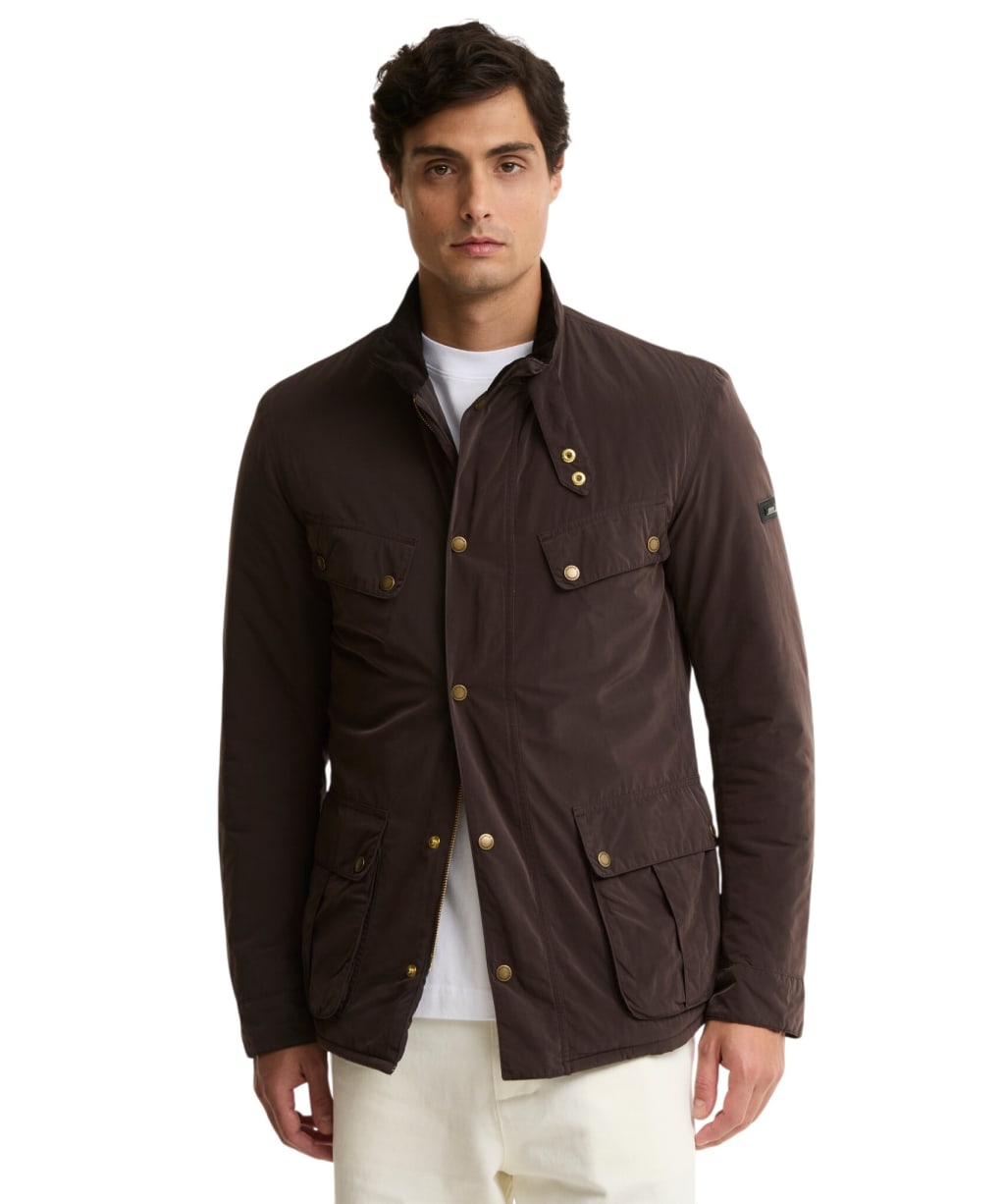 Men's Barbour International 90th Anniversary Duke Casual Jacket - Dark Brown