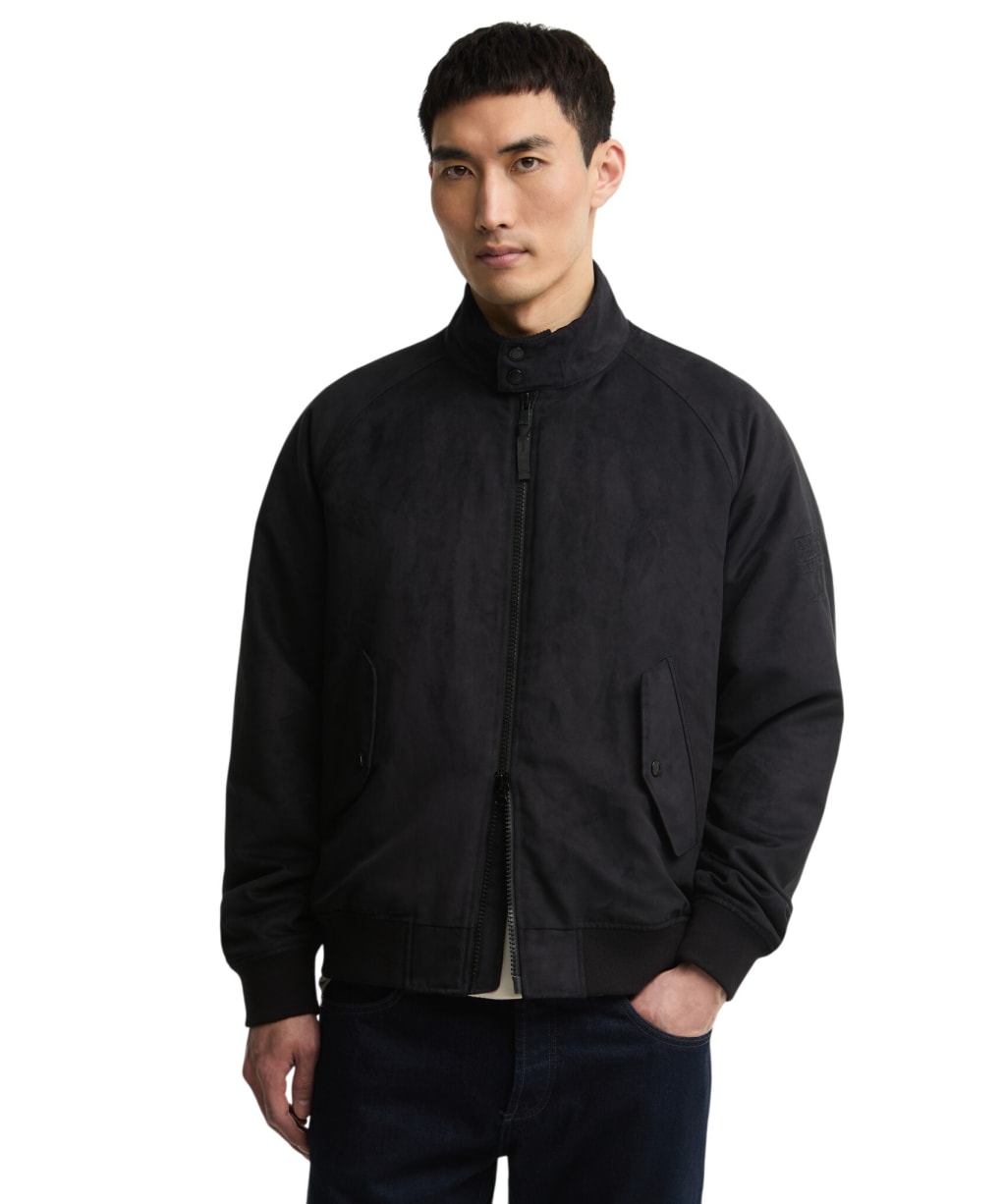 Men's Barbour International Steve McQueen Drome Casual Jacket - Black