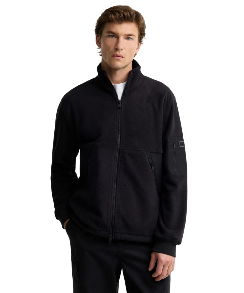 Men's Barbour International Inline Fleece - Black