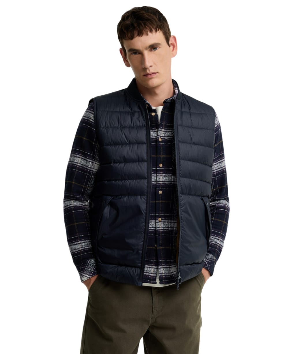 Men's Barbour Re-Engineered Hadden Quilted Gilet - Dark Navy