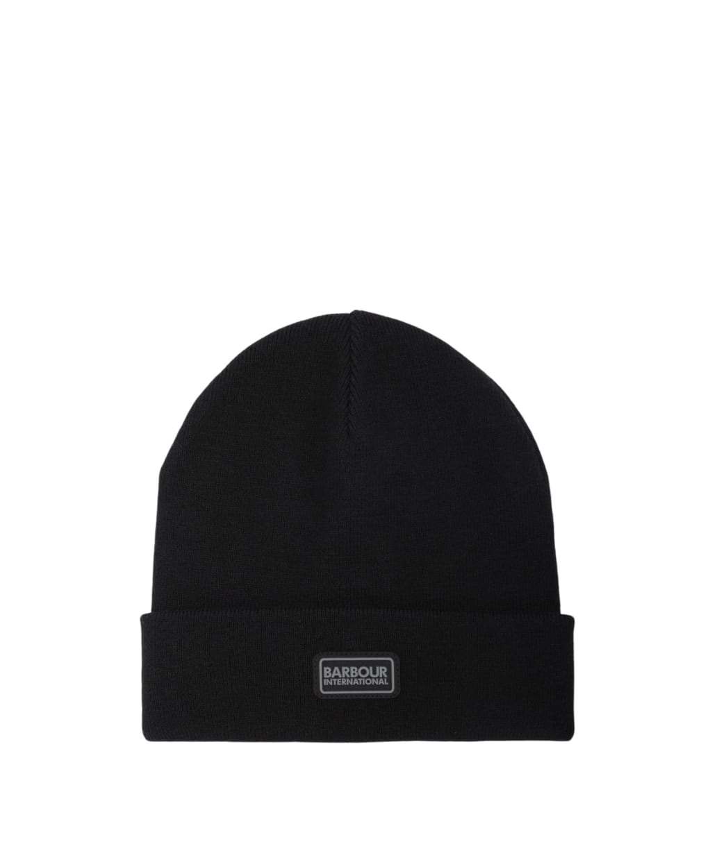 Men's Barbour International Sensor Legacy Beanie - Black / Gunmetal