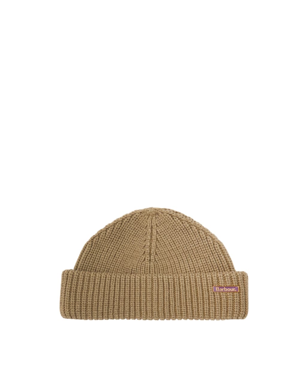 Men's Barbour Mosely Beanie Hat - Mushroom