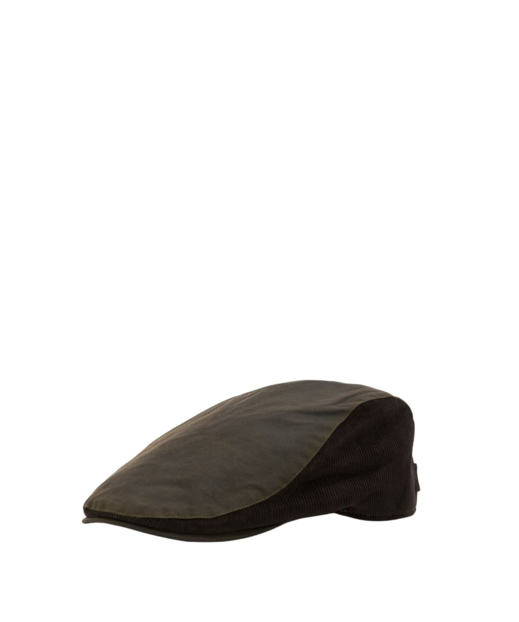 Men's Barbour Ashby Flat Cap - Olive