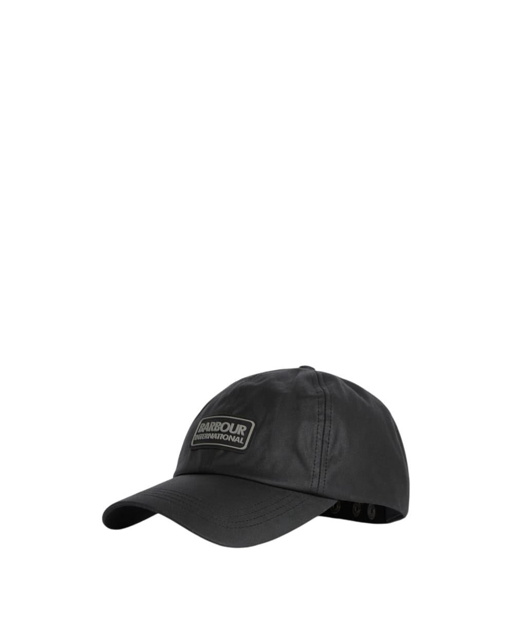 Men's Barbour International Tourer Duke Waxed Cap - Black