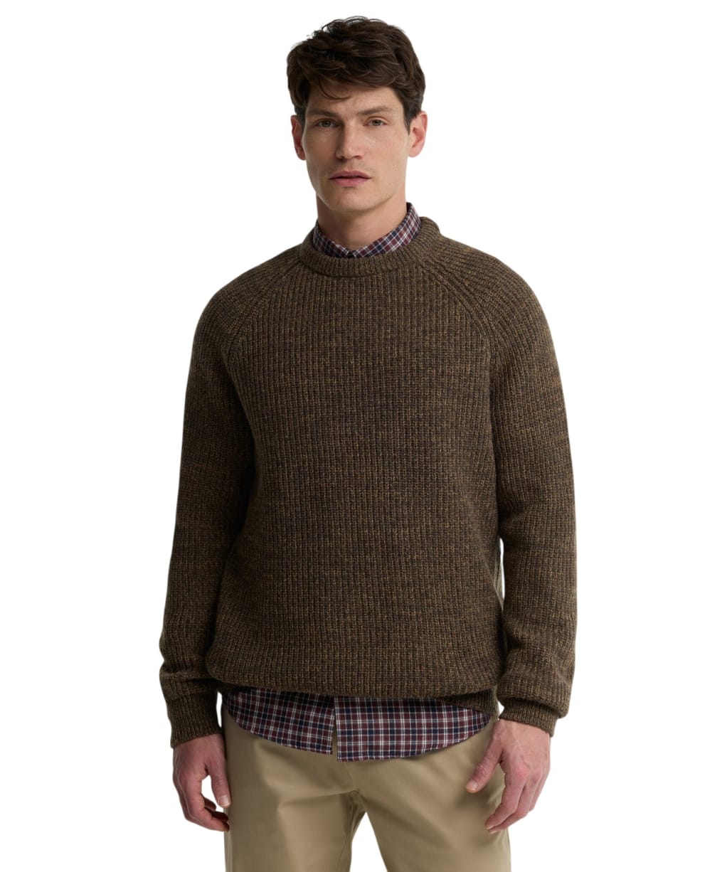 Men's Barbour Horseford Crew Neck Sweater - Camel
