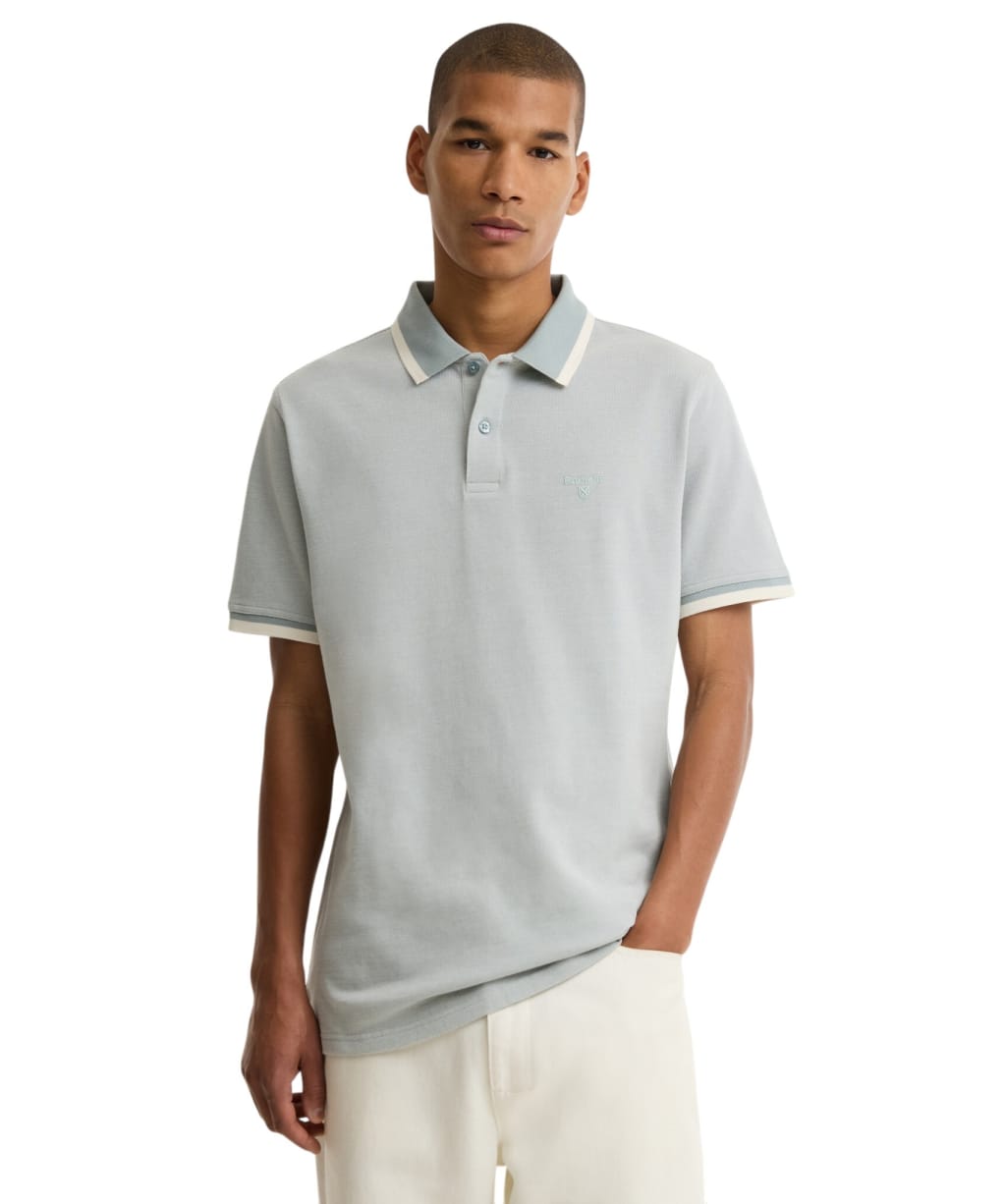 Men's Barbour Barnard Polo - Dusty Slate