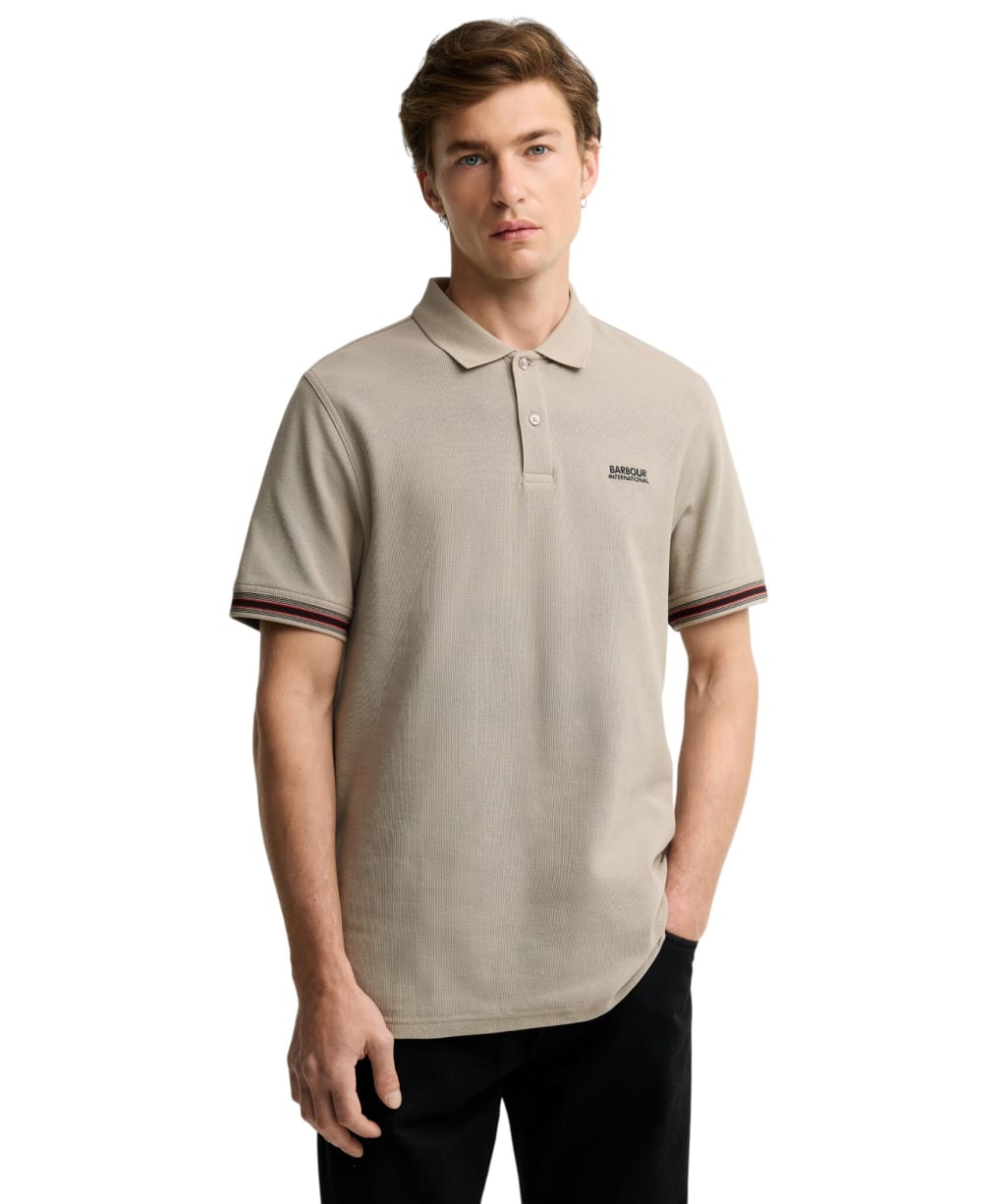 Men's Barbour International Horseferry Polo Shirt - Concrete